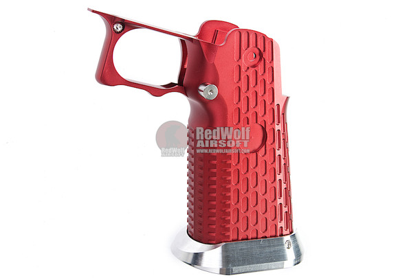 Gunsmith Bros Aluminum Grip (Limcat Style) for Tokyo Marui Hi-Capa GBB Series - Red