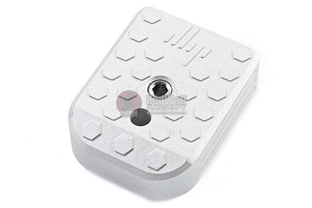 JL Progression Tokyo Marui Hi Capa GBB Series Magazine Base Pad (MagShoe) - Silver, Aluminum