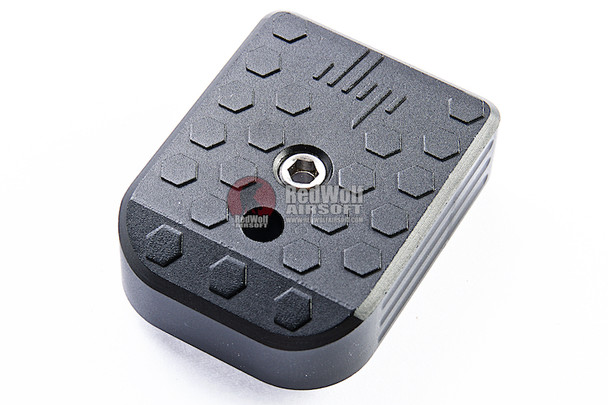 JL Progression Tokyo Marui Hi Capa GBB Series Magazine Base Pad (MagShoe) - Black, Aluminum