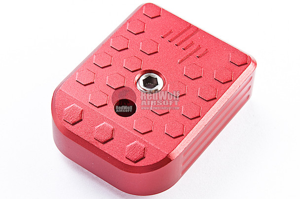 JL Progression Tokyo Marui Hi Capa GBB Series Magazine Base Pad (MagShoe) - Red, Aluminum