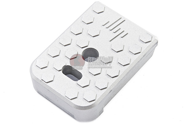 JL Progression Tokyo Marui G Series GBB Magazine Base Pad (MagShoe) - Silver, Aluminum