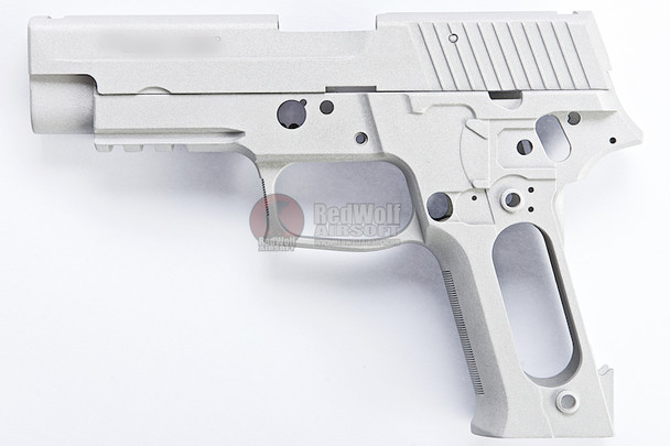 Guarder Metal Slide & Frame for Tokyo Marui P226 E2 with Marking - Silver (Aluminum Original)