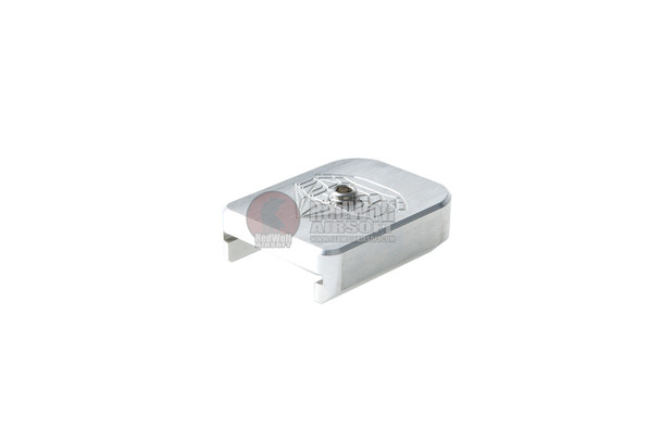Airsoft Masterpiece Hi Capa Magazine Base (Aluminum, SV Infinity Diamond) - Silver