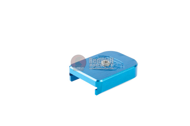 Airsoft Masterpiece Hi Capa Magazine Base (Aluminum, SV Infinity Diamond) - Blue