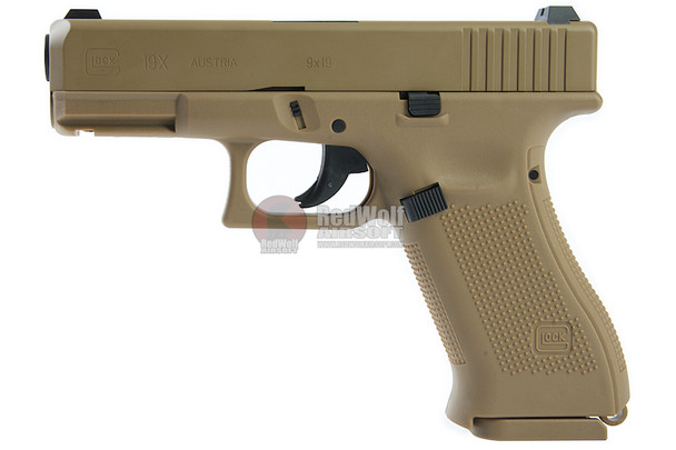 Umarex Glock 19X CO2 Airsoft Pistol (Fixed Slide)(Wingun G19X) - 6mm Version
