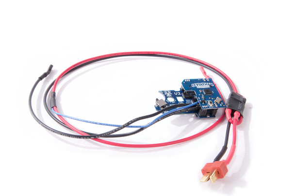 JeffTron Leviathan Drop-In Programmable Mosfet Module for V2 Gearbox (Rear Wired, Flat CNC Trigger)-Black