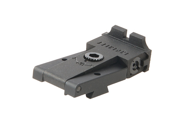 Airsoft Masterpiece Hi Capa Rear Sight (Aluminum, Infinity) - Black