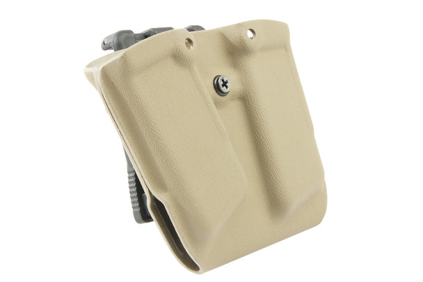 TMC W&T Kydex Double Magazine Pouch for G17 GBB - Khaki