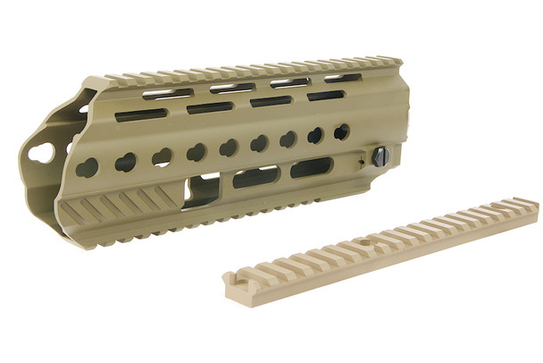Angry Gun L85A3 Conversion Kit for ICS AEG Version (w/ Rail System, Top Rail, Gas Block & Gas Piston)