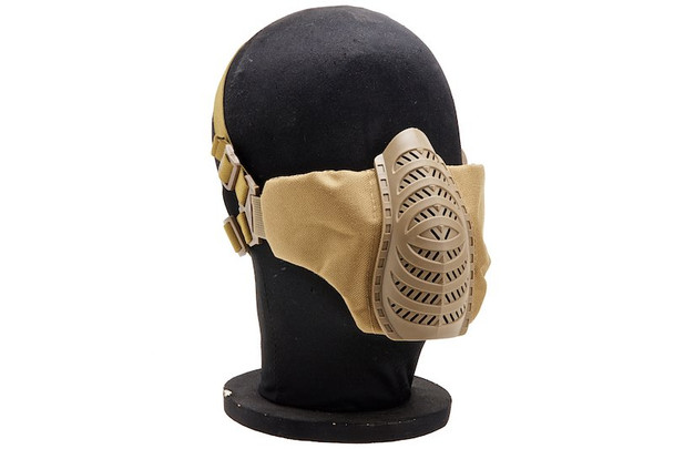 WoSport Tactical Half Face Airsoft Mask - TAN