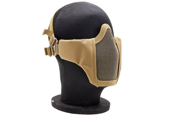 WoSport Half Face Airsoft Mask (Glory) - TAN