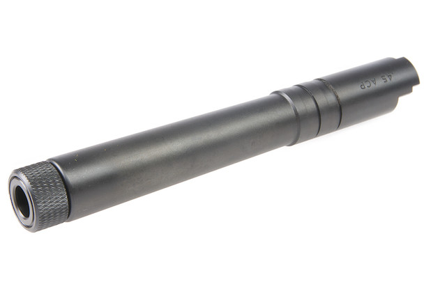 Airsoft Masterpiece Hi Capa Outer Barrel Steel Fix w/ Threads - Black