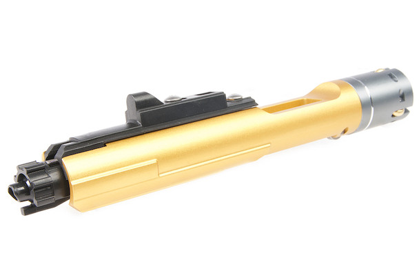 G&P Tokyo Marui MWS Forged Aluminum SAI Complete Bolt Carrier Set for Tokyo Marui Buffer Tube (Gold Chromic Coating)