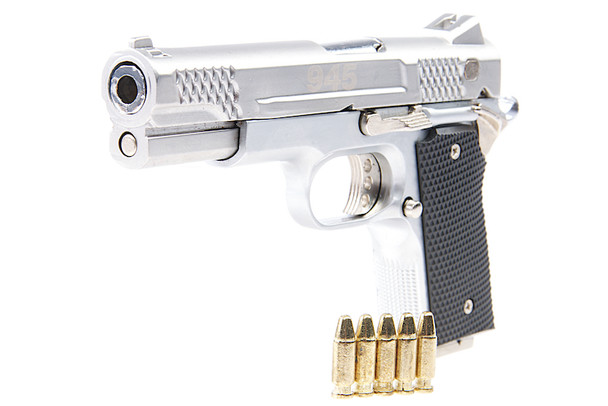 Blackcat Airsoft 1:2 Scale High Precision Mini Model Gun 945 - Silver