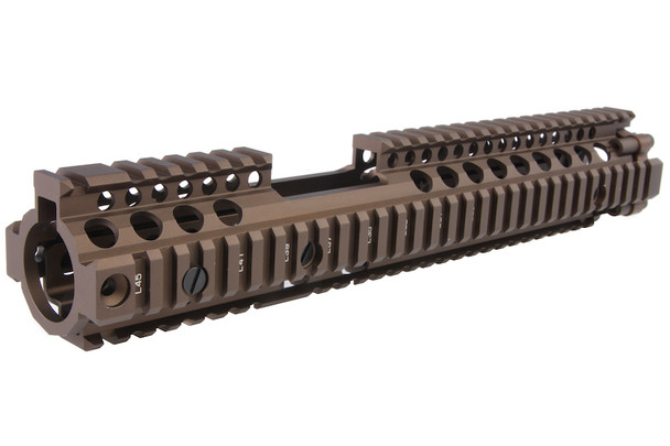 EMG Licensed CNC Aluminum Daniel Defense 12.5 inch M4A1 RIS II (FSP) Airsoft Handguard - DE