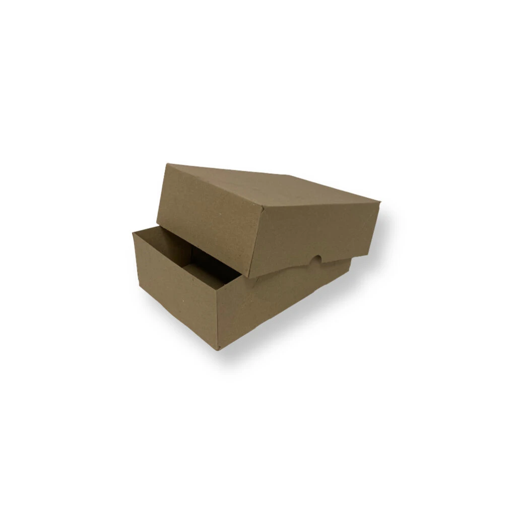 300x210x100mm Massief Bruin Rest nieuw - Deksel