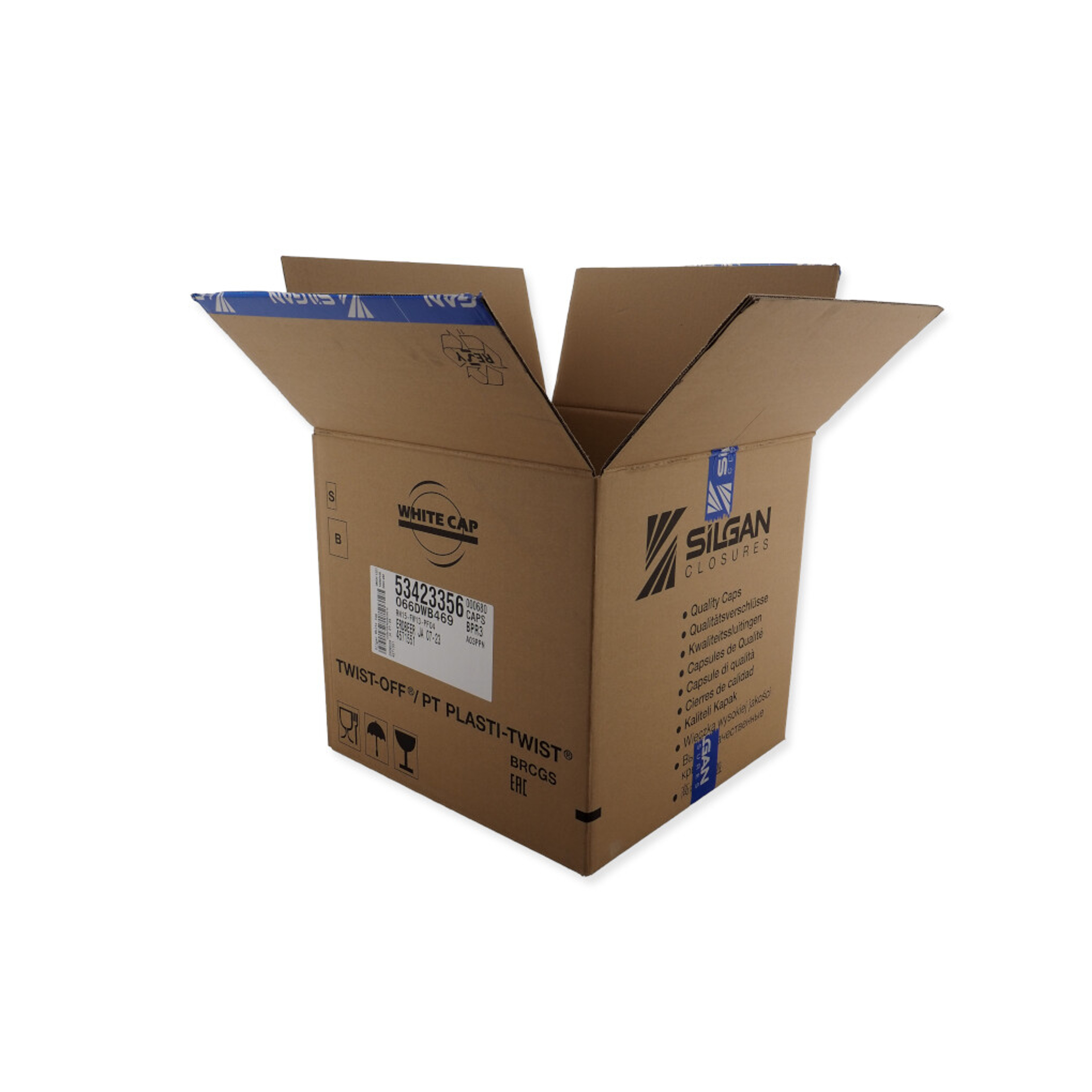 0201 370x370x380mm EB Bruin Gebruikt Bedrukt Twisty