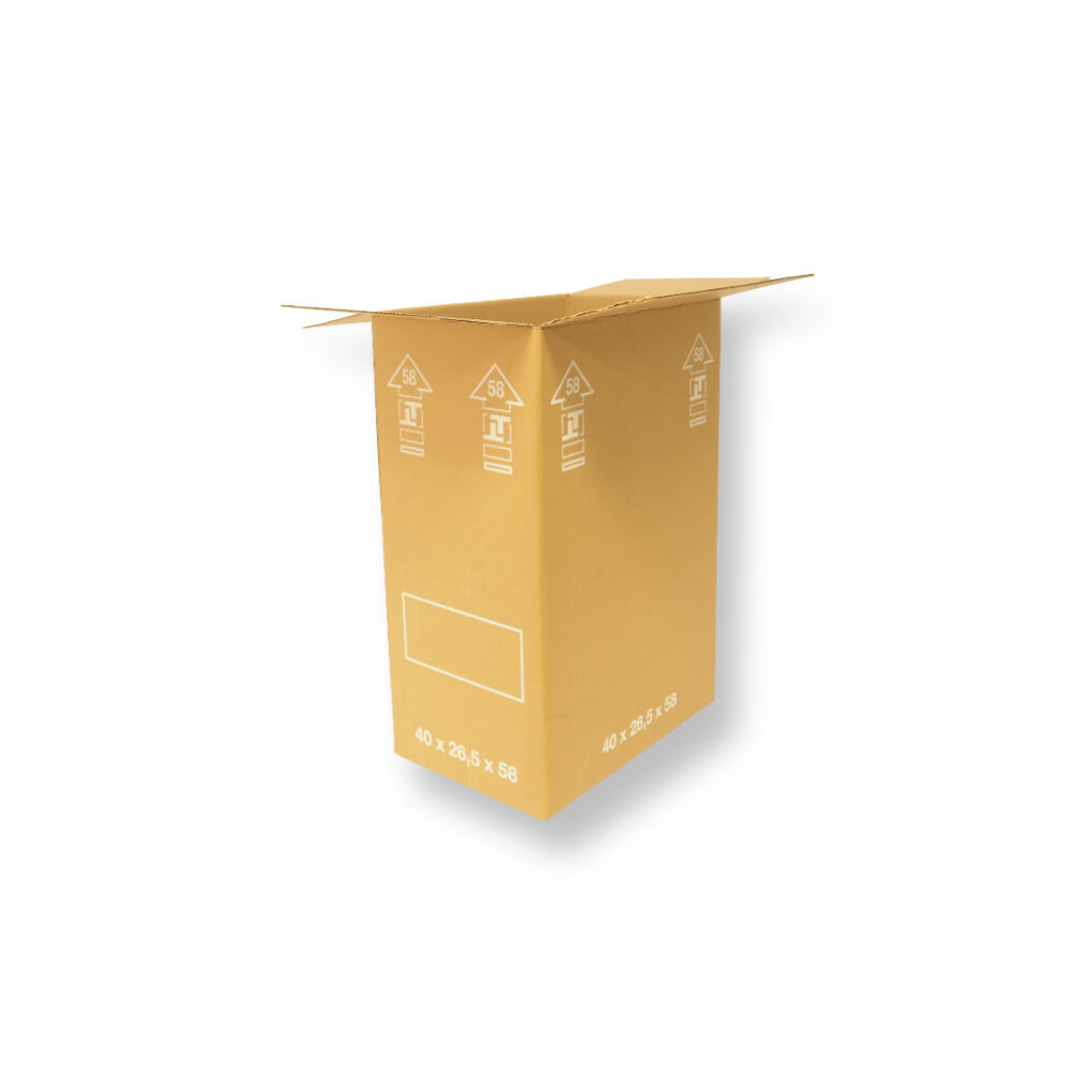 0201 380x250x570mm B Bruin Rest nieuw Bedrukt