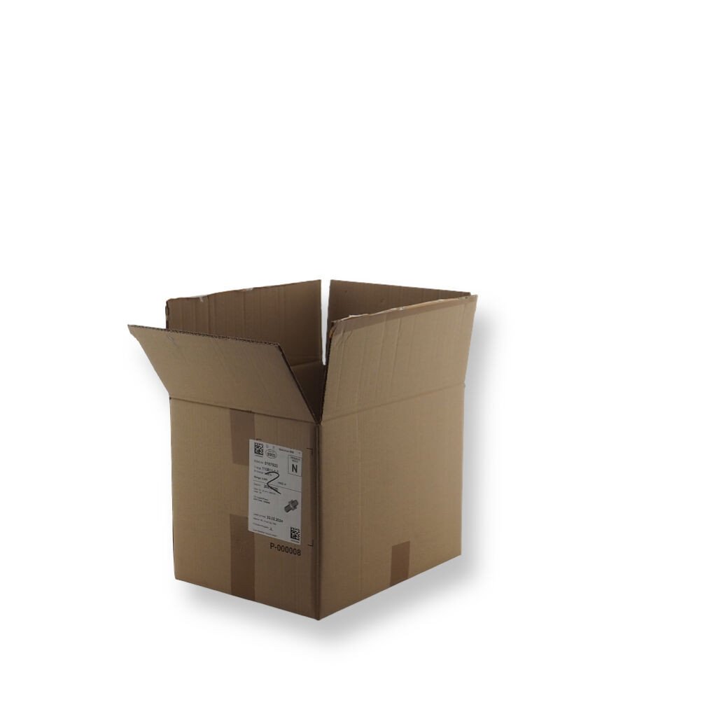 0201 390x300x310mm BC Bruin Gebruikt Sticker