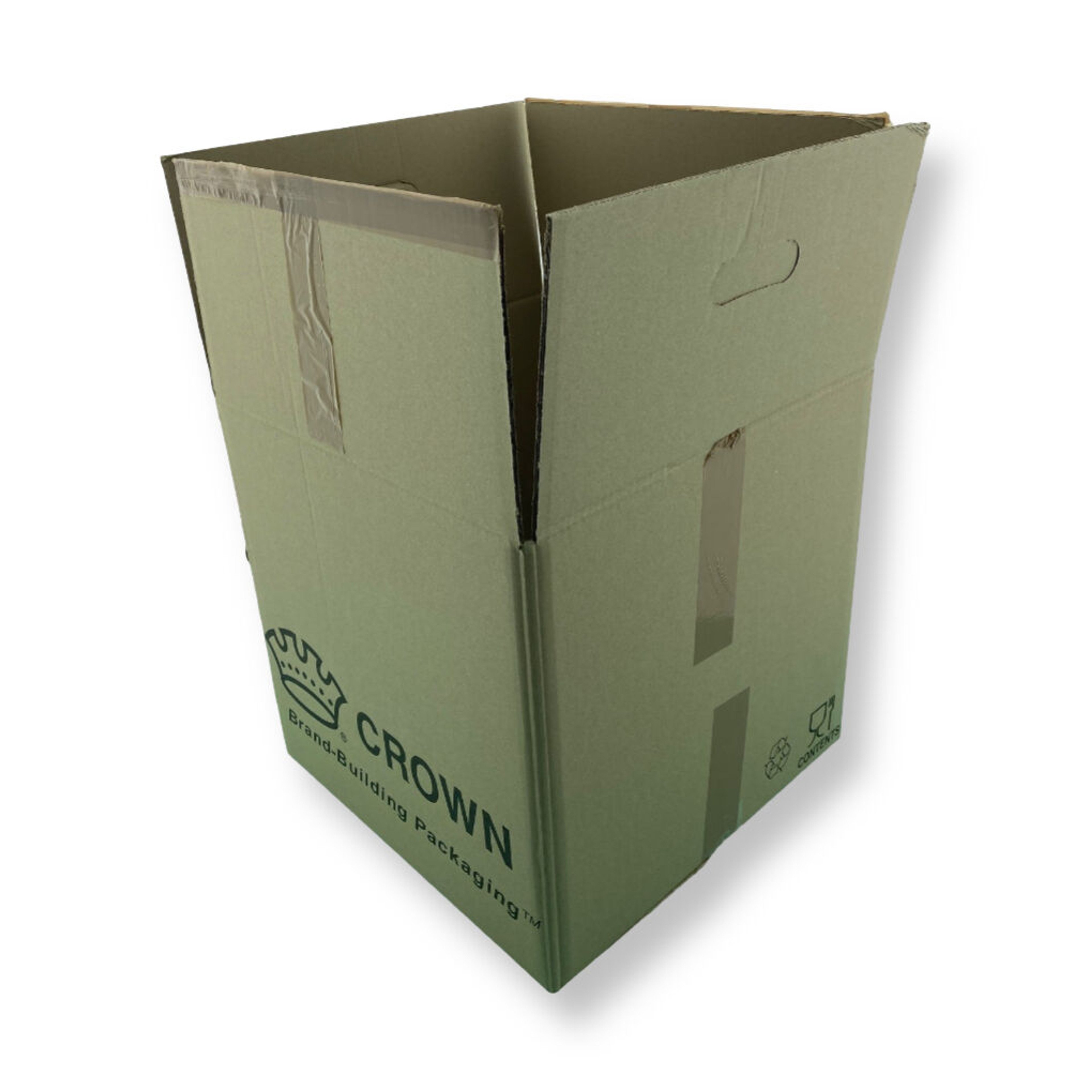 0201 390x390x390mm EB Bruin Gebruikt Bedrukt