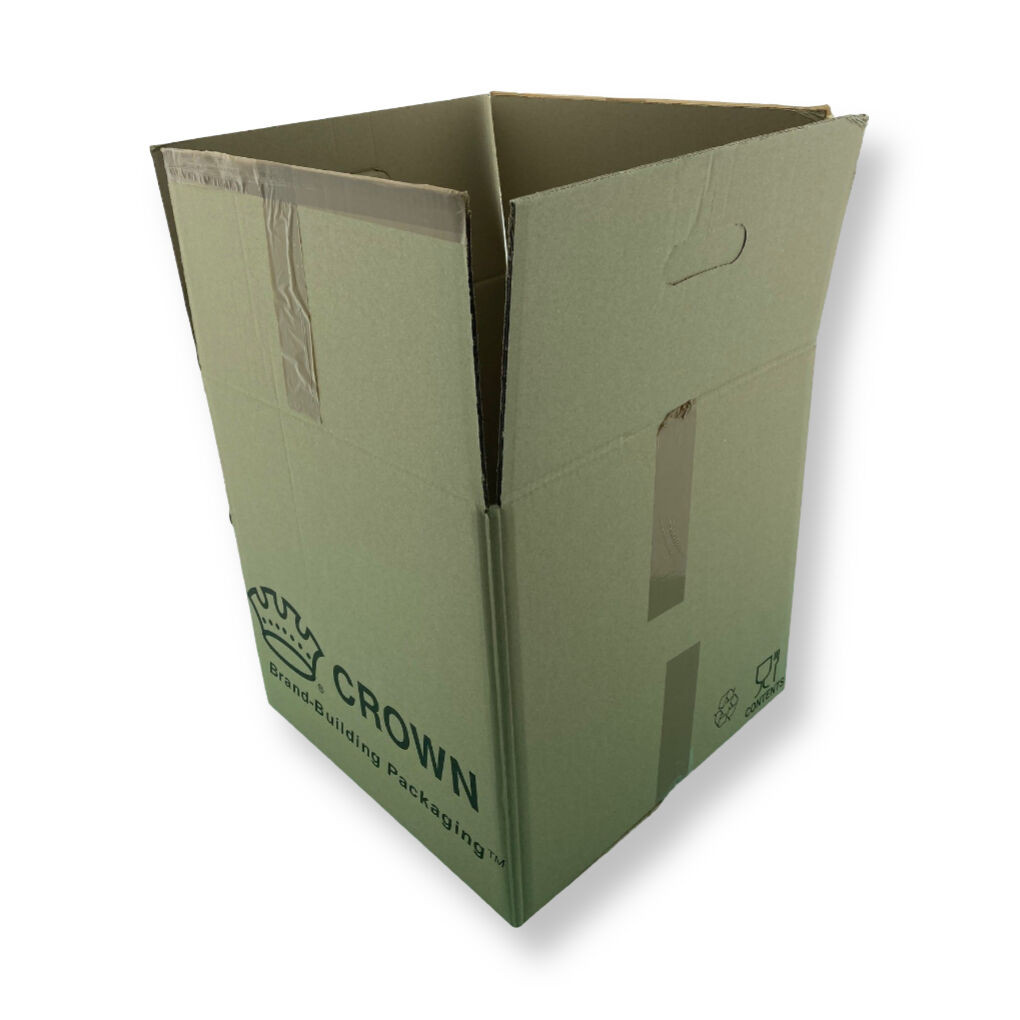 0201 390x390x390mm EB Bruin Gebruikt Bedrukt