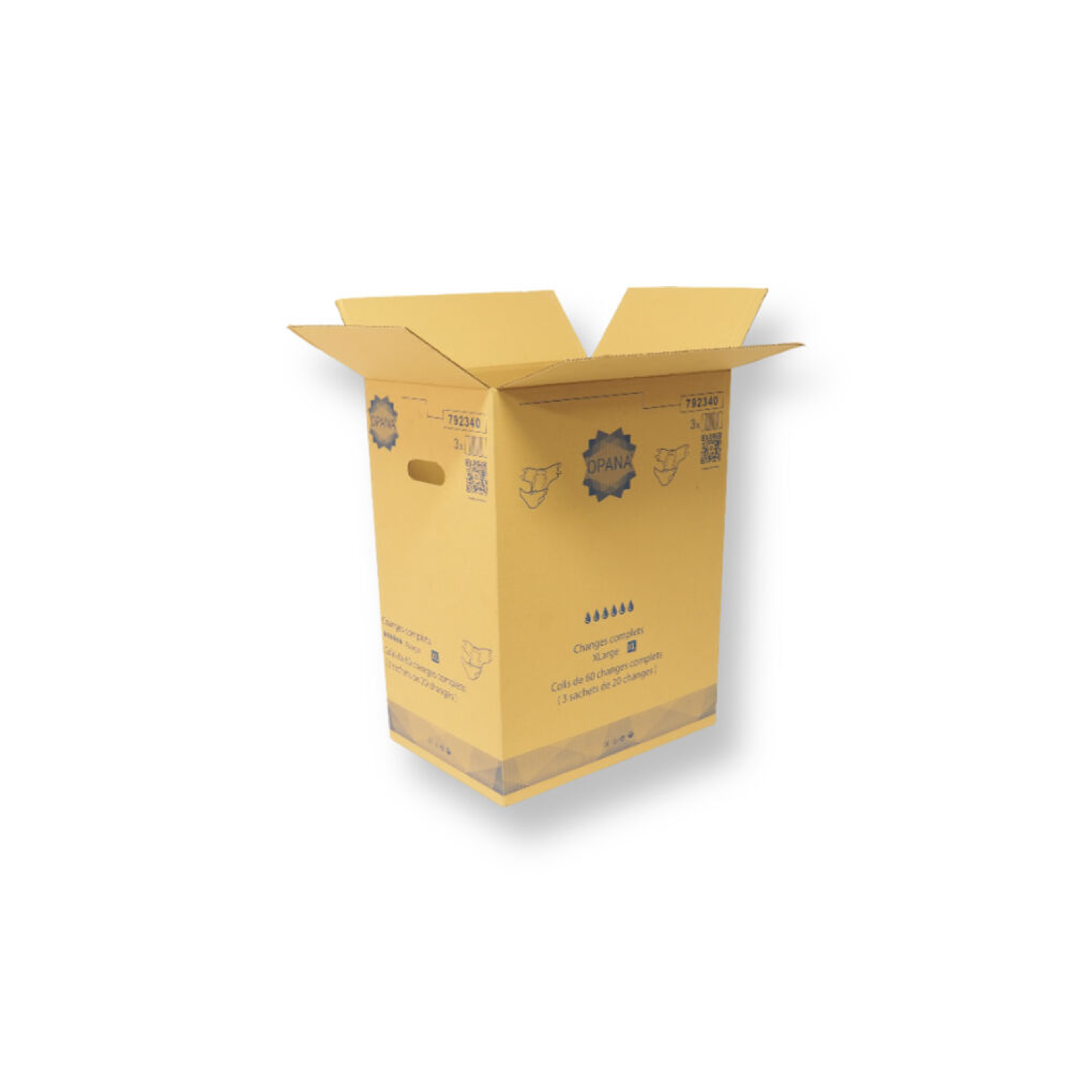 0201 430x290x570mm B Bruin Rest nieuw Bedrukt