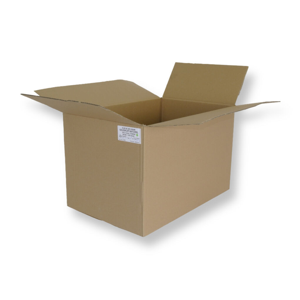 0201 580x380x380mm B Bruin Gebruikt Sticker