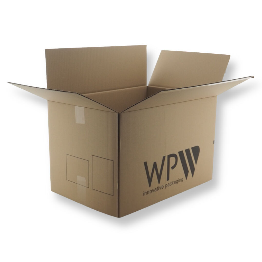 0201 580x380x380mm B Bruin Gebruikt Bedrukt - Plasticum