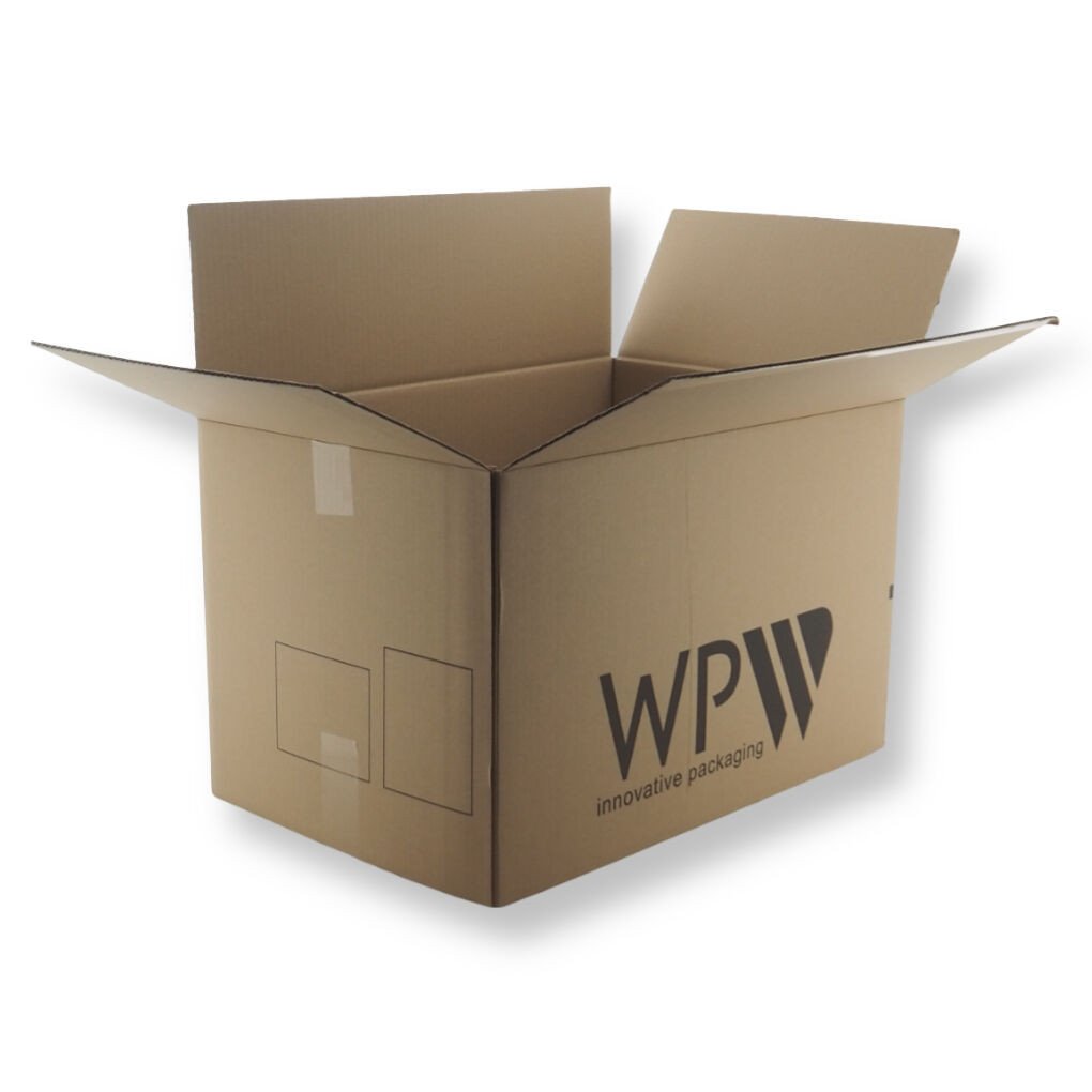 0201 580x380x380mm B Bruin Gebruikt Bedrukt - Plasticum