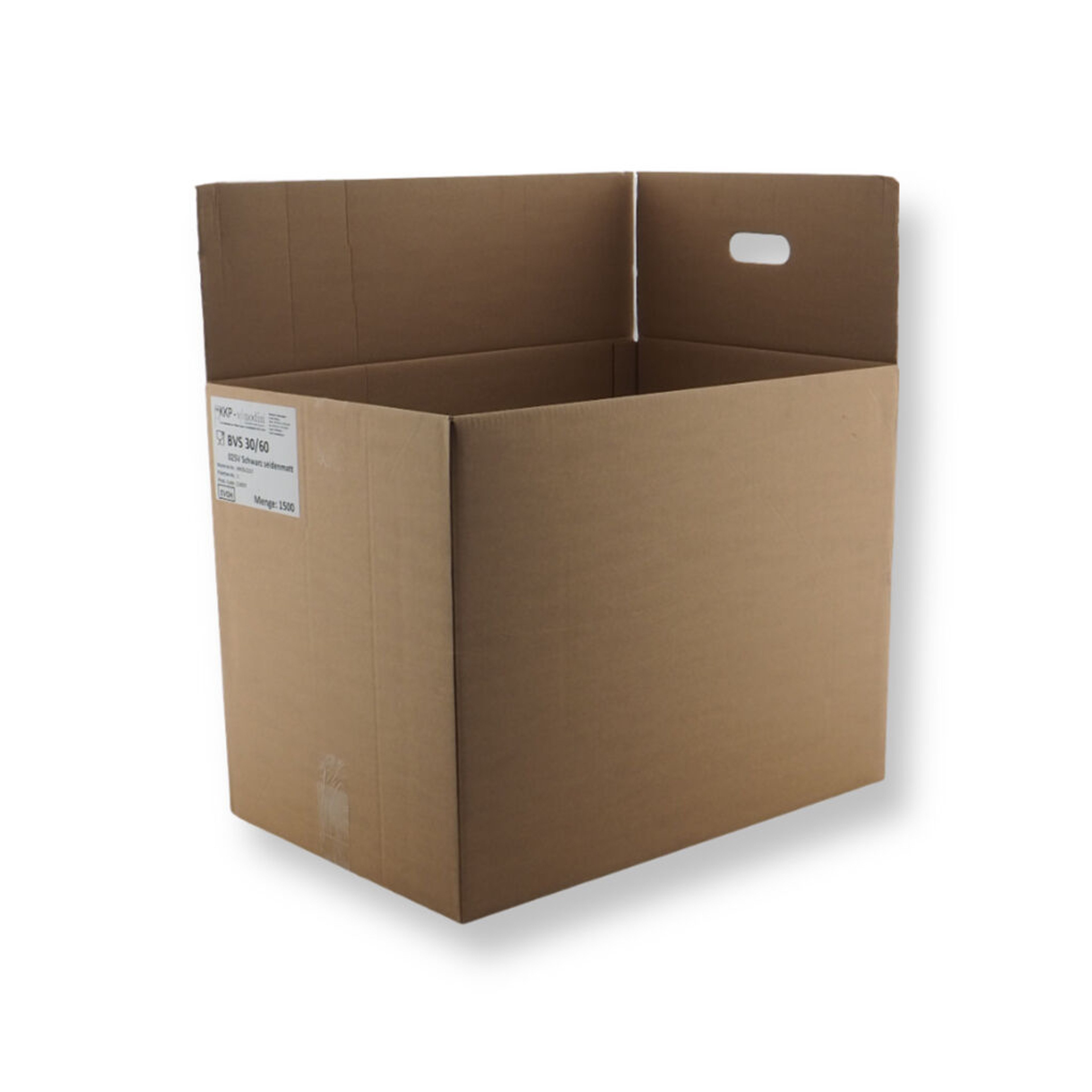 0201 590x390x450mm B Bruin Gebruikt Sticker