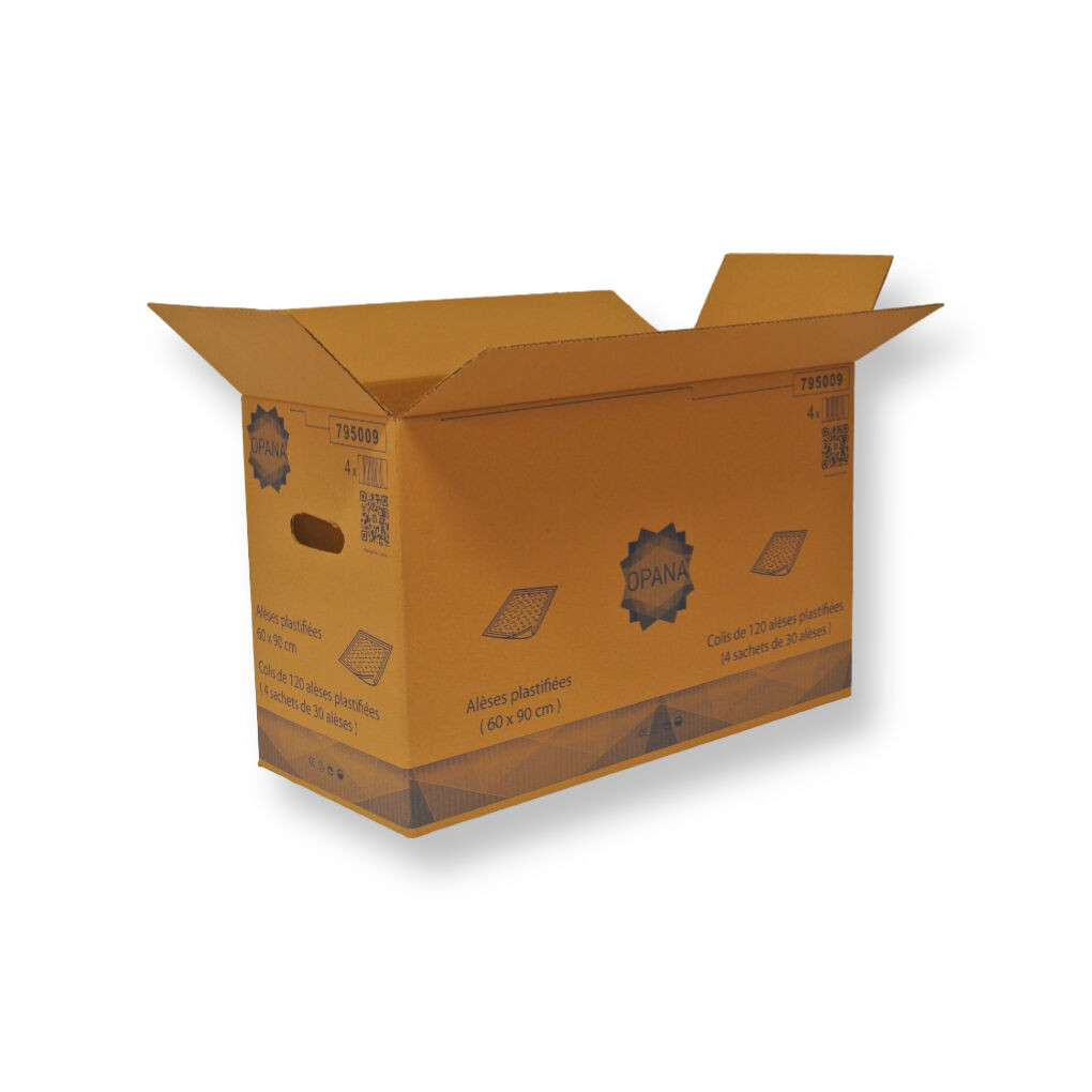 0201 600x260x360mm B Bruin Rest nieuw Bedrukt