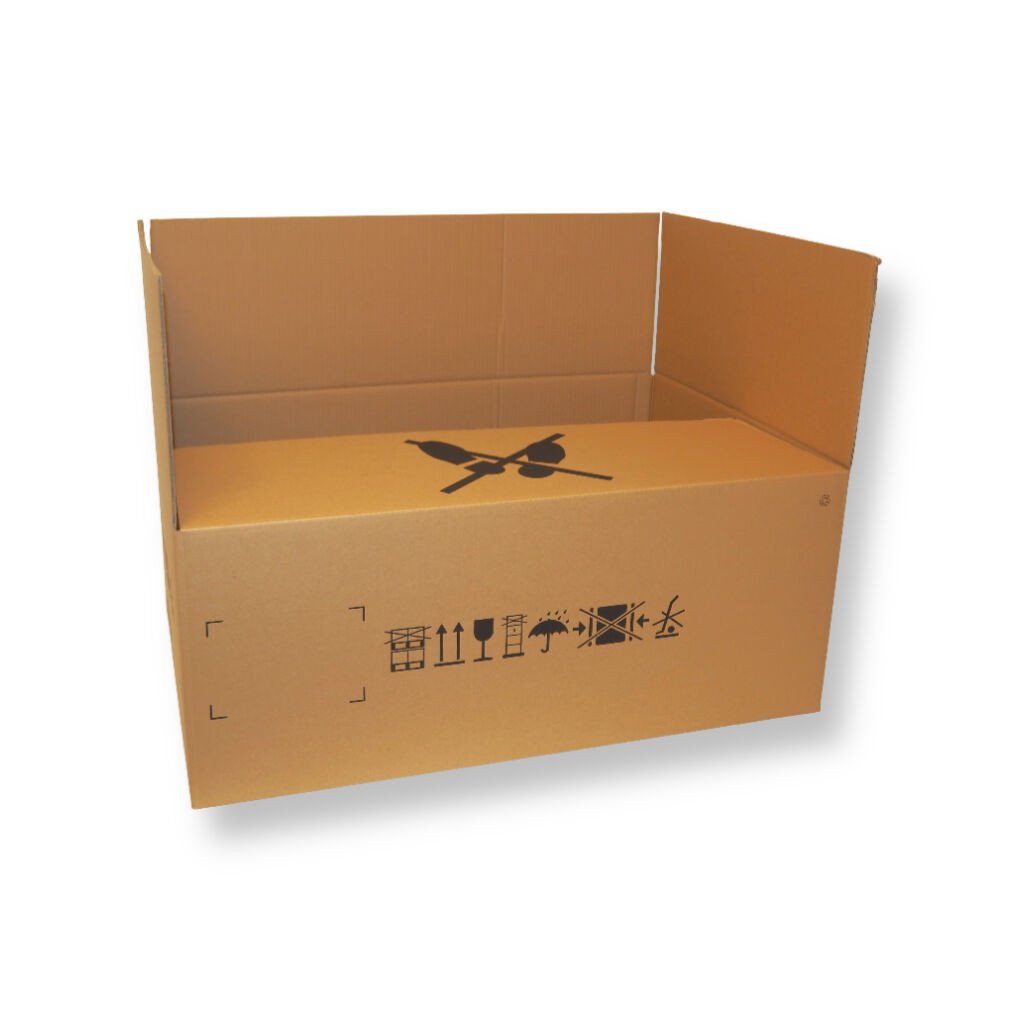 0201 880x570x350mm BC Bruin Rest nieuw Bedrukt