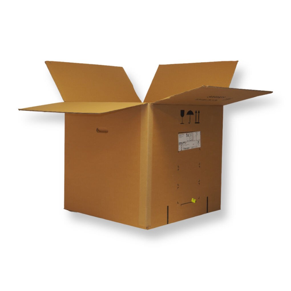 0201 700x700x680mm BC Bruin Gebruikt Sticker