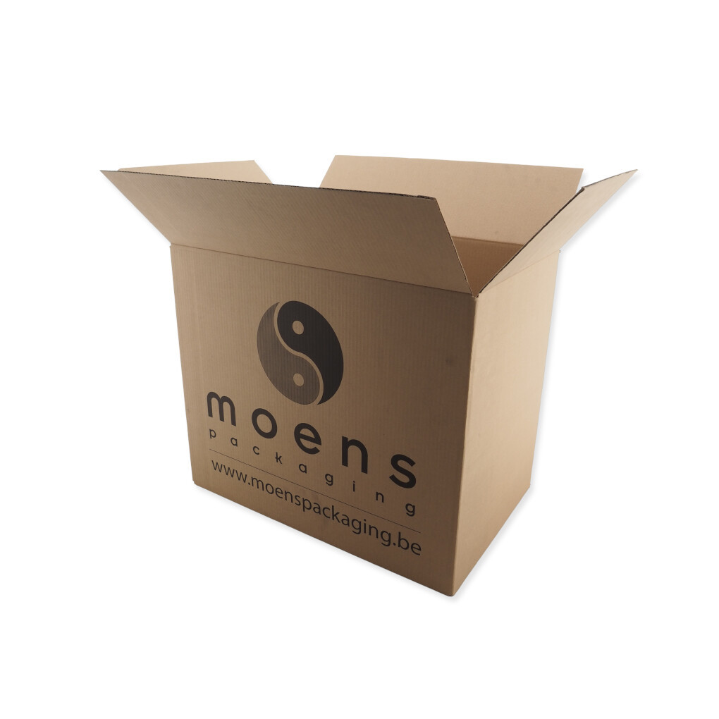 0201 590x380x500mm B Bruin Bedrukt Rest nieuw