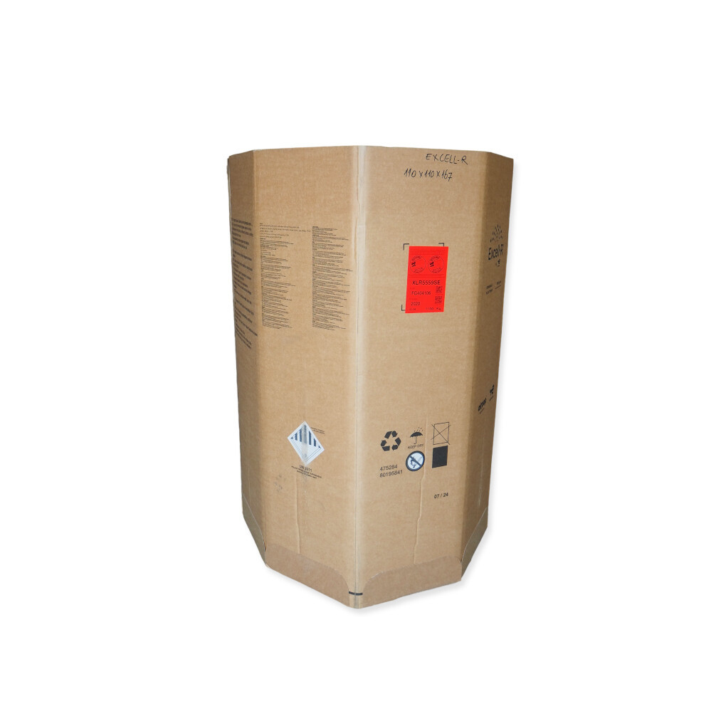 1100x1100x1670mm Bruin Gebruikt - Octabin