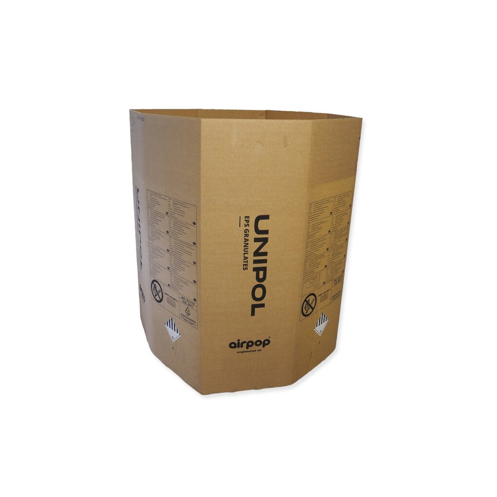 1100x1100x1300mm BC Bruin Gebruikt - Octabin