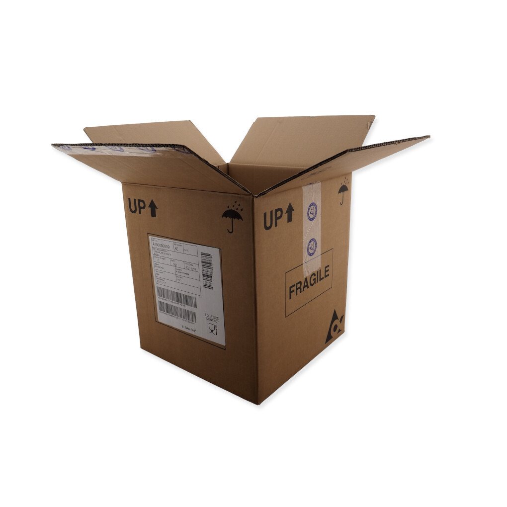 0201 380x380x430mm BC Bruin Gebruikt Bedrukt