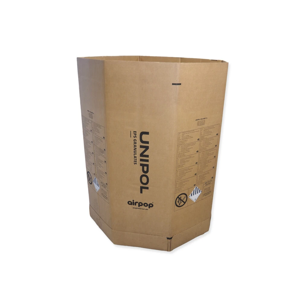 1100x1100x1420mm BC Bruin Gebruikt - Octabin Unipol