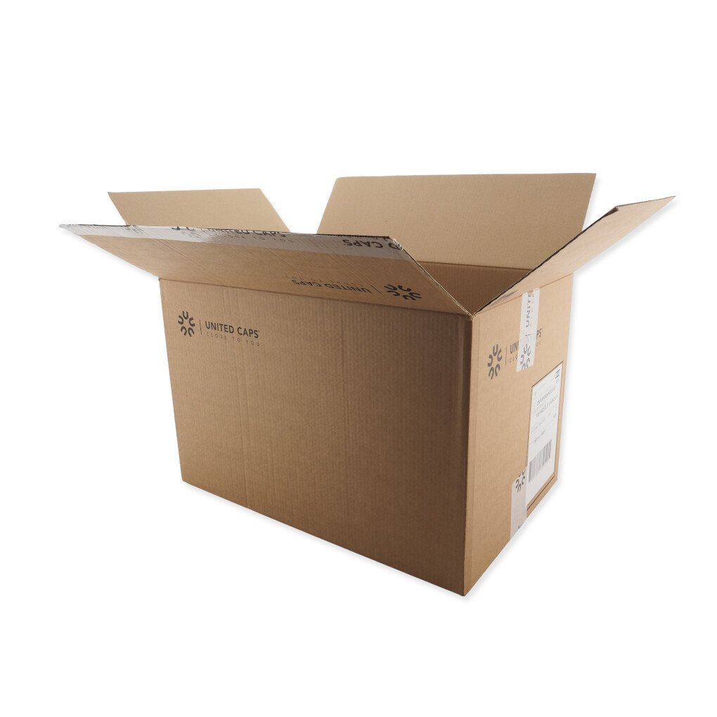 0201 590x390x390mm B Bruin Gebruikt Bedrukt