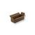 0201 220x90x60mm B Bruin Rest nieuw