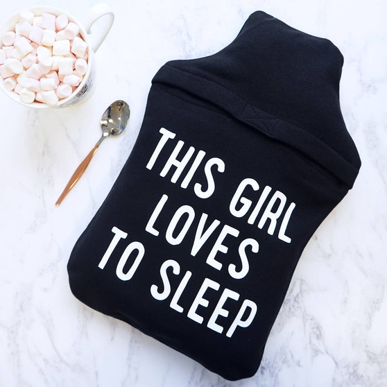 Loves Sleep Hot Water Bottle Cover