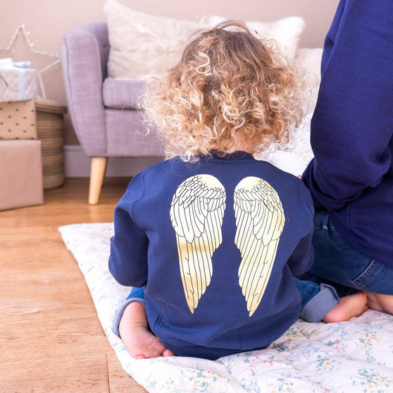 Children's Angel Wings Christmas Jumper