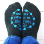 Printed Quote Socks