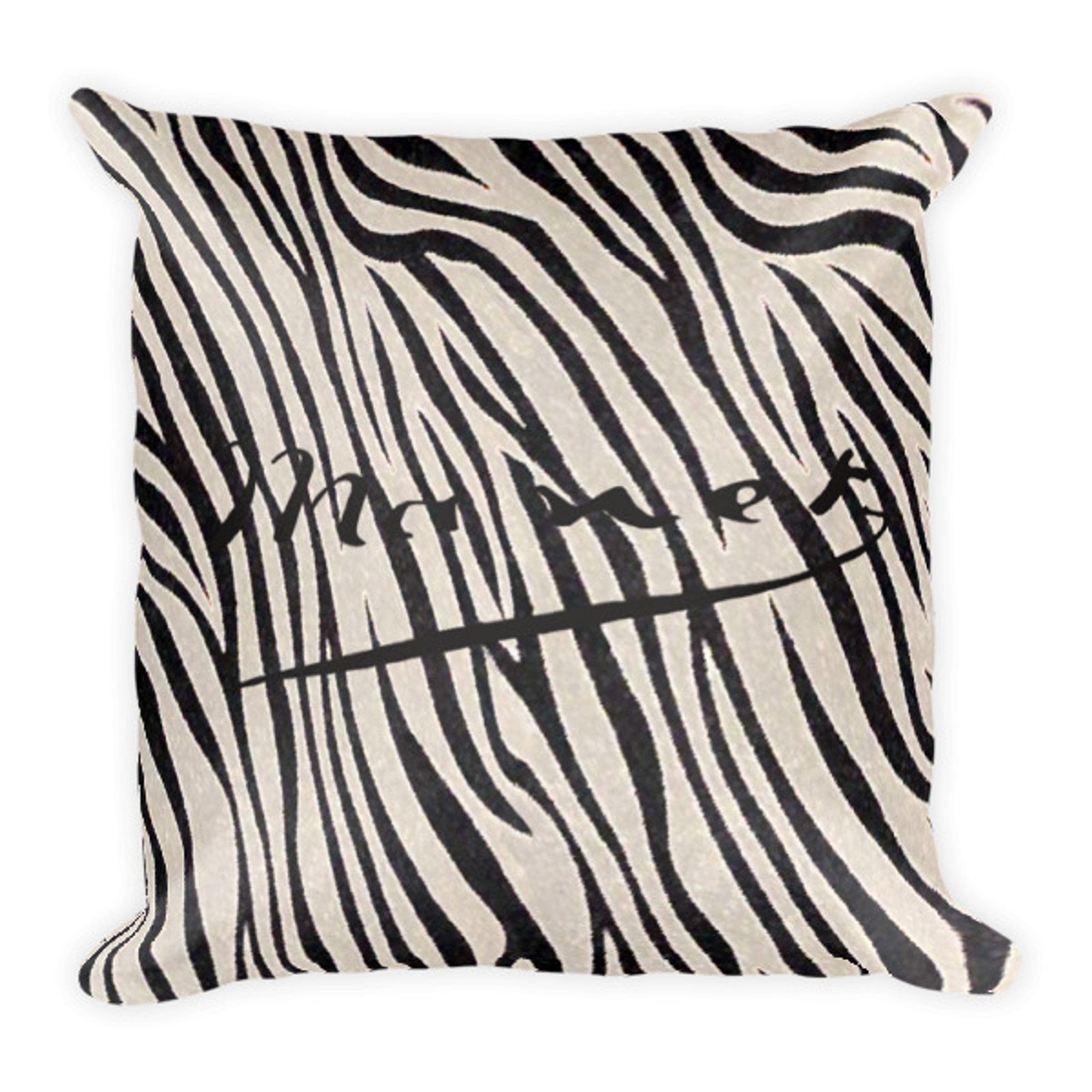 Manet Black White Decorative Zebra Throw Pillow Neoclassical