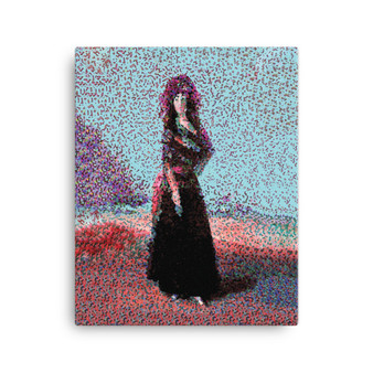 Light-blue-and-pink Goya Black Duchess oil-on-canvas print