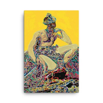 Yellow Velázquez Mars Wonders print-on-canvas artwork