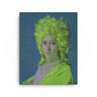 Green-and-blue Jacques-Louis David Countess oil-on-canvas print