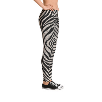 Black and White Zebra Pattern Leggings