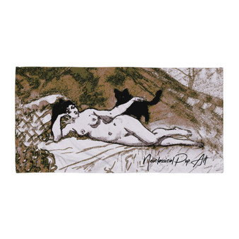 the Eduard manet nude woman with cat beach towels