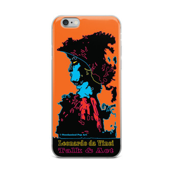Orange blue da vinci warrior iphone case